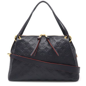 Louis Vuitton Monogram Empreinte Ponthieu PM Shoulder Bag Marine Rouge